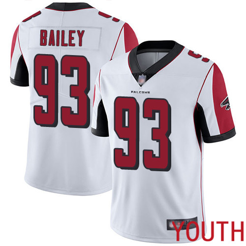 Atlanta Falcons Limited White Youth Allen Bailey Road Jersey NFL Football #93 Vapor Untouchable->youth nfl jersey->Youth Jersey